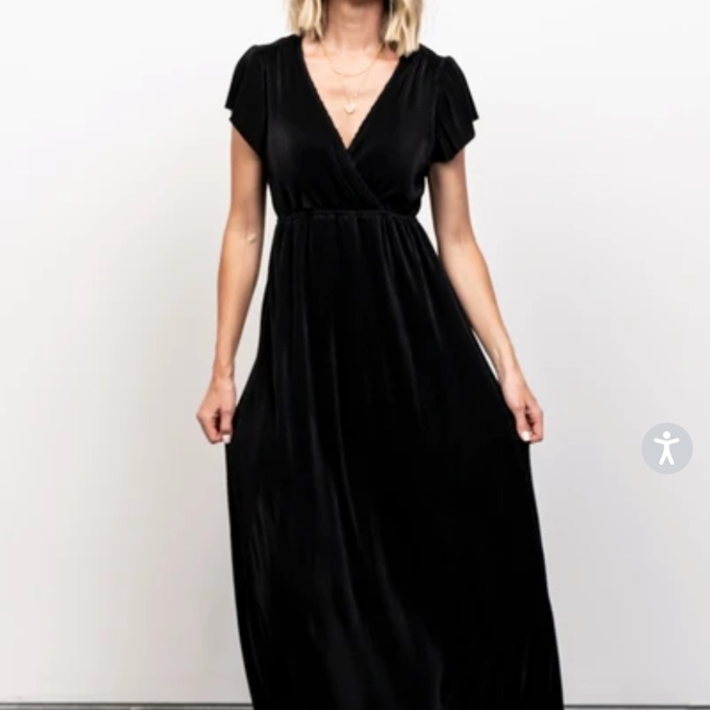 Baltic Born Athena Pleated Maxi Dress